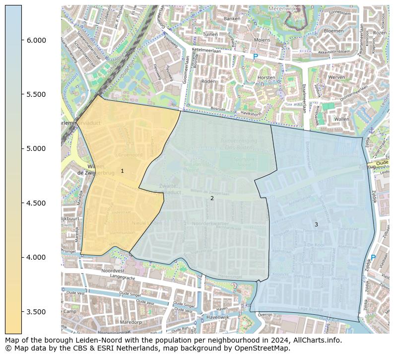 Image of the borough Leiden-Noord at the map. This image is used as introduction to this page. This page shows a lot of information about the population in the borough Leiden-Noord (such as the distribution by age groups of the residents, the composition of households, whether inhabitants are natives or Dutch with an immigration background, data about the houses (numbers, types, price development, use, type of property, ...) and more (car ownership, energy consumption, ...) based on open data from the Dutch Central Bureau of Statistics and various other sources!