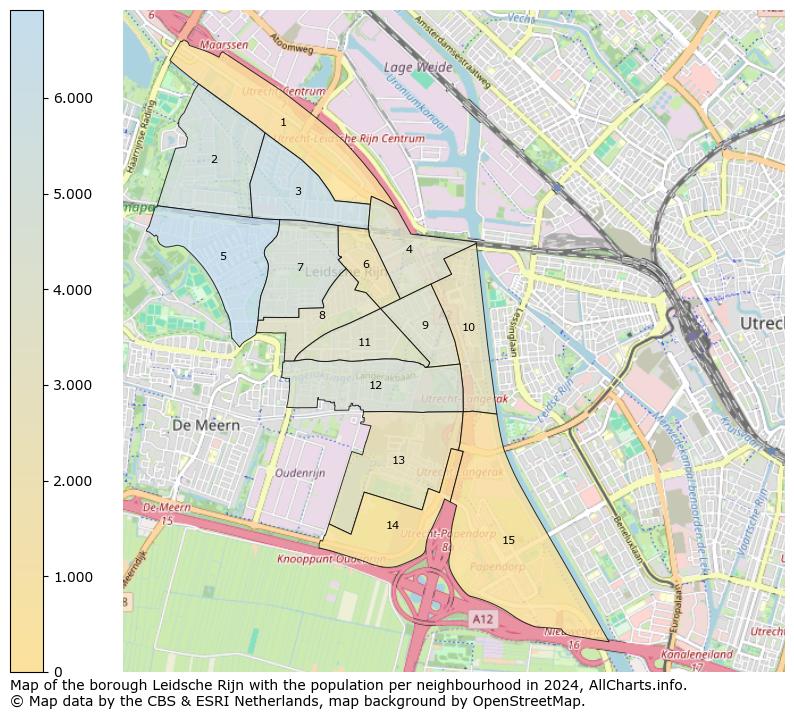 Image of the borough Leidsche Rijn at the map. This image is used as introduction to this page. This page shows a lot of information about the population in the borough Leidsche Rijn (such as the distribution by age groups of the residents, the composition of households, whether inhabitants are natives or Dutch with an immigration background, data about the houses (numbers, types, price development, use, type of property, ...) and more (car ownership, energy consumption, ...) based on open data from the Dutch Central Bureau of Statistics and various other sources!