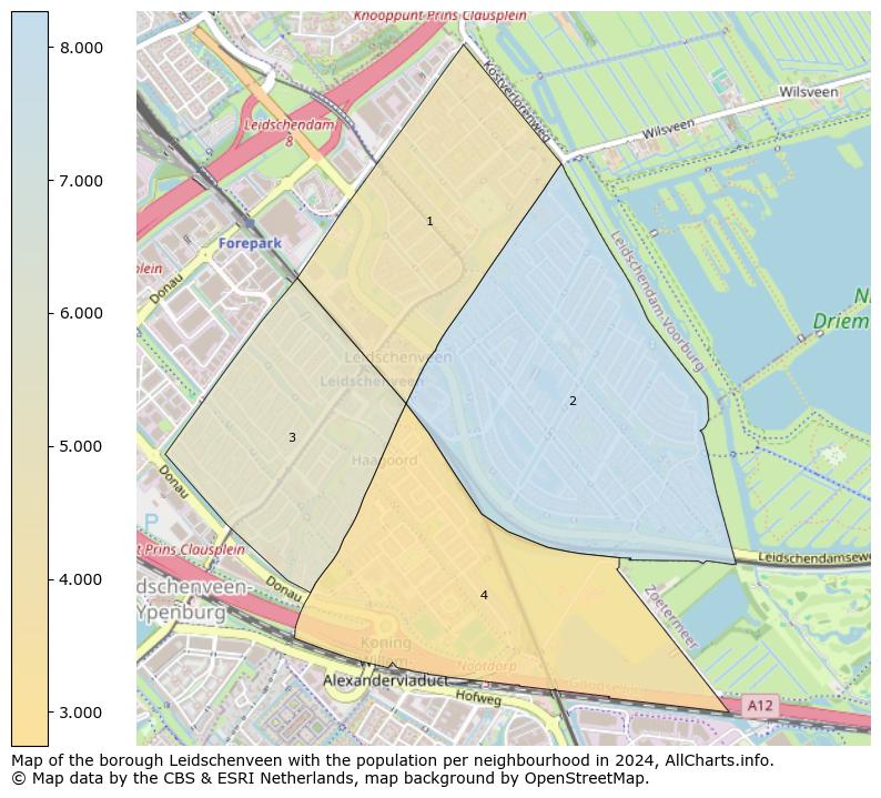 Image of the borough Leidschenveen at the map. This image is used as introduction to this page. This page shows a lot of information about the population in the borough Leidschenveen (such as the distribution by age groups of the residents, the composition of households, whether inhabitants are natives or Dutch with an immigration background, data about the houses (numbers, types, price development, use, type of property, ...) and more (car ownership, energy consumption, ...) based on open data from the Dutch Central Bureau of Statistics and various other sources!