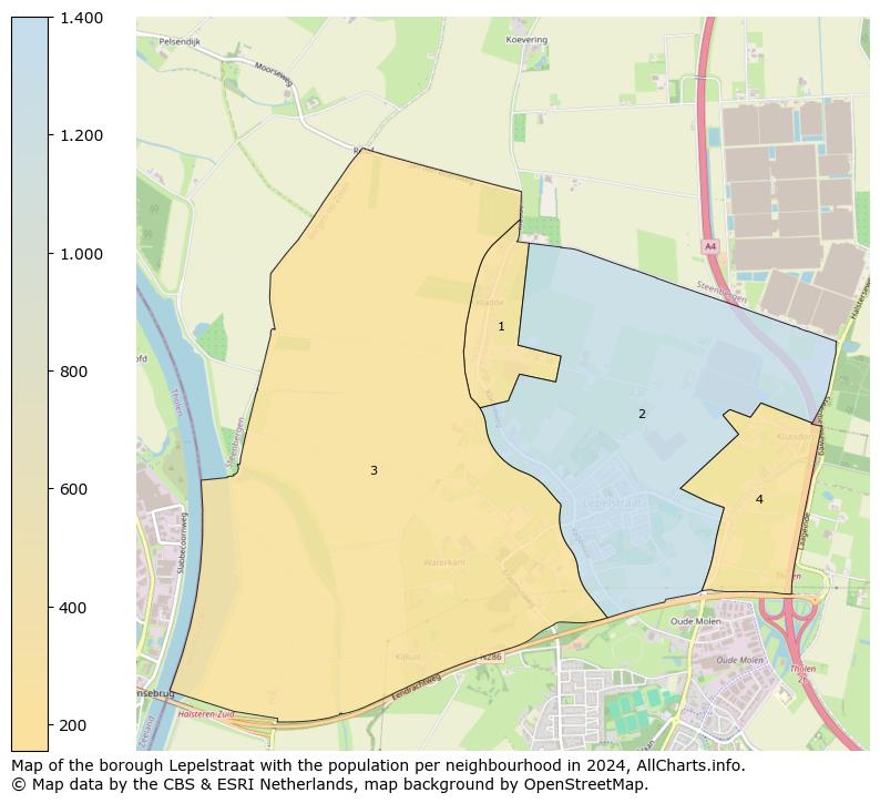 Image of the borough Lepelstraat at the map. This image is used as introduction to this page. This page shows a lot of information about the population in the borough Lepelstraat (such as the distribution by age groups of the residents, the composition of households, whether inhabitants are natives or Dutch with an immigration background, data about the houses (numbers, types, price development, use, type of property, ...) and more (car ownership, energy consumption, ...) based on open data from the Dutch Central Bureau of Statistics and various other sources!