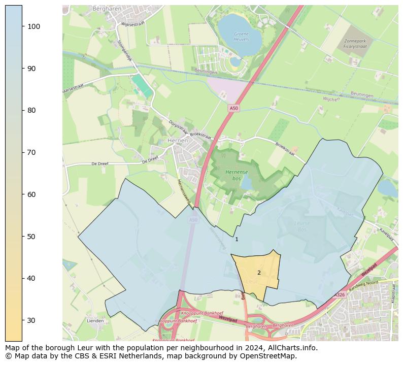 Image of the borough Leur at the map. This image is used as introduction to this page. This page shows a lot of information about the population in the borough Leur (such as the distribution by age groups of the residents, the composition of households, whether inhabitants are natives or Dutch with an immigration background, data about the houses (numbers, types, price development, use, type of property, ...) and more (car ownership, energy consumption, ...) based on open data from the Dutch Central Bureau of Statistics and various other sources!