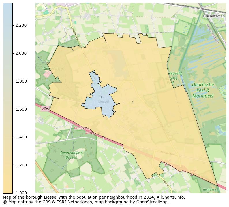 Image of the borough Liessel at the map. This image is used as introduction to this page. This page shows a lot of information about the population in the borough Liessel (such as the distribution by age groups of the residents, the composition of households, whether inhabitants are natives or Dutch with an immigration background, data about the houses (numbers, types, price development, use, type of property, ...) and more (car ownership, energy consumption, ...) based on open data from the Dutch Central Bureau of Statistics and various other sources!