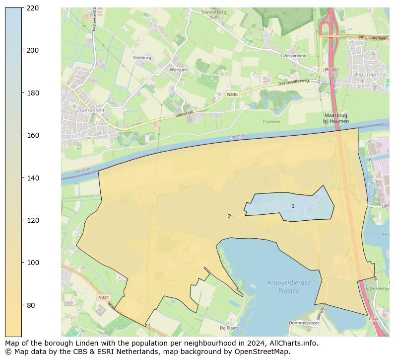 Image of the borough Linden at the map. This image is used as introduction to this page. This page shows a lot of information about the population in the borough Linden (such as the distribution by age groups of the residents, the composition of households, whether inhabitants are natives or Dutch with an immigration background, data about the houses (numbers, types, price development, use, type of property, ...) and more (car ownership, energy consumption, ...) based on open data from the Dutch Central Bureau of Statistics and various other sources!