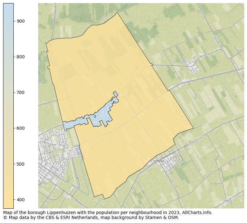 Map of the borough Lippenhuizen with the population per neighbourhood in 2023. This page shows a lot of information about residents (such as the distribution by age groups, family composition, gender, native or Dutch with an immigration background, ...), homes (numbers, types, price development, use, type of property, ...) and more (car ownership, energy consumption, ...) based on open data from the Dutch Central Bureau of Statistics and various other sources!