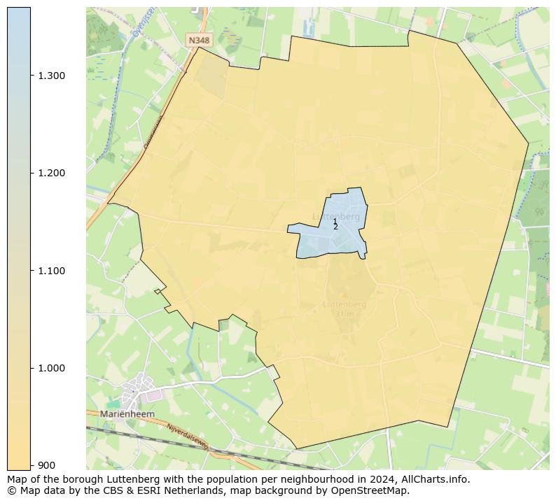 Image of the borough Luttenberg at the map. This image is used as introduction to this page. This page shows a lot of information about the population in the borough Luttenberg (such as the distribution by age groups of the residents, the composition of households, whether inhabitants are natives or Dutch with an immigration background, data about the houses (numbers, types, price development, use, type of property, ...) and more (car ownership, energy consumption, ...) based on open data from the Dutch Central Bureau of Statistics and various other sources!