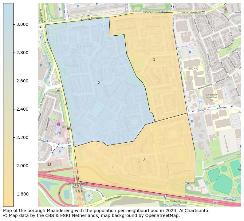 Image of the borough Maandereng at the map. This image is used as introduction to this page. This page shows a lot of information about the population in the borough Maandereng (such as the distribution by age groups of the residents, the composition of households, whether inhabitants are natives or Dutch with an immigration background, data about the houses (numbers, types, price development, use, type of property, ...) and more (car ownership, energy consumption, ...) based on open data from the Dutch Central Bureau of Statistics and various other sources!