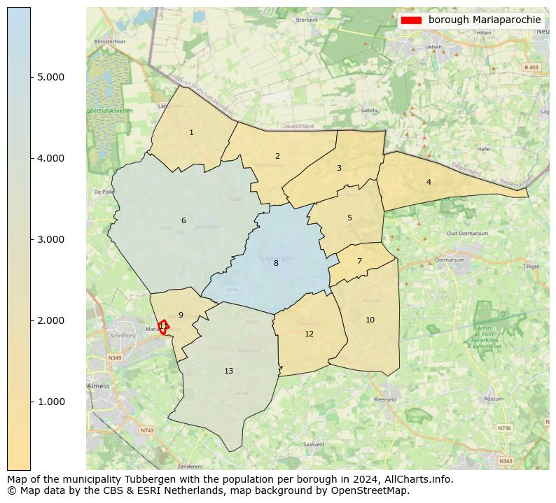 Image of the borough Mariaparochie at the map. This image is used as introduction to this page. This page shows a lot of information about the population in the borough Mariaparochie (such as the distribution by age groups of the residents, the composition of households, whether inhabitants are natives or Dutch with an immigration background, data about the houses (numbers, types, price development, use, type of property, ...) and more (car ownership, energy consumption, ...) based on open data from the Dutch Central Bureau of Statistics and various other sources!