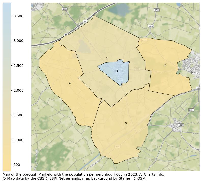 Map of the borough Markelo with the population per neighbourhood in 2023. This page shows a lot of information about residents (such as the distribution by age groups, family composition, gender, native or Dutch with an immigration background, ...), homes (numbers, types, price development, use, type of property, ...) and more (car ownership, energy consumption, ...) based on open data from the Dutch Central Bureau of Statistics and various other sources!