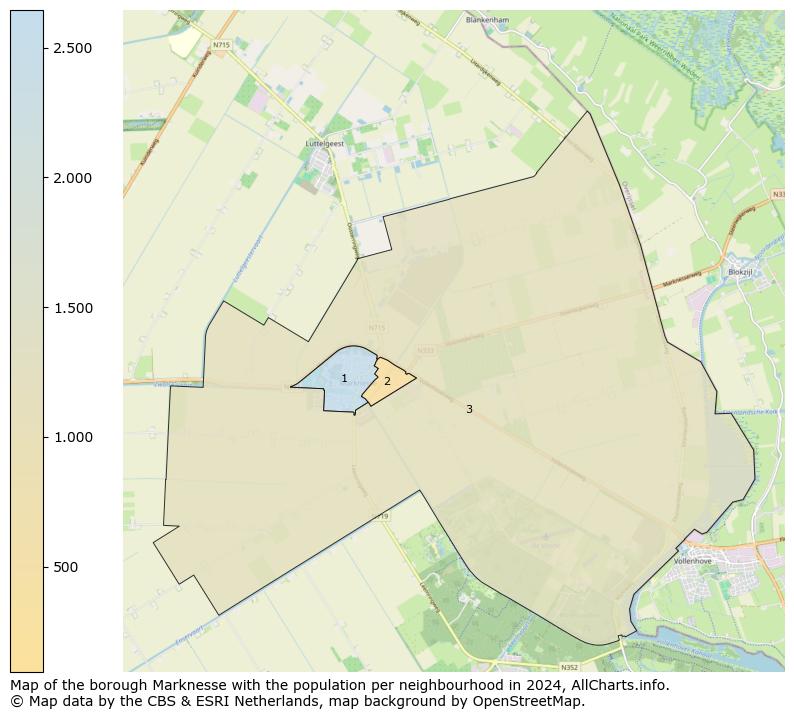 Image of the borough Marknesse at the map. This image is used as introduction to this page. This page shows a lot of information about the population in the borough Marknesse (such as the distribution by age groups of the residents, the composition of households, whether inhabitants are natives or Dutch with an immigration background, data about the houses (numbers, types, price development, use, type of property, ...) and more (car ownership, energy consumption, ...) based on open data from the Dutch Central Bureau of Statistics and various other sources!