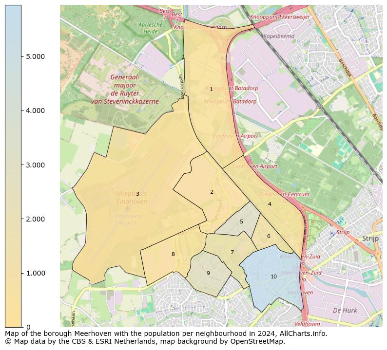 Image of the borough Meerhoven at the map. This image is used as introduction to this page. This page shows a lot of information about the population in the borough Meerhoven (such as the distribution by age groups of the residents, the composition of households, whether inhabitants are natives or Dutch with an immigration background, data about the houses (numbers, types, price development, use, type of property, ...) and more (car ownership, energy consumption, ...) based on open data from the Dutch Central Bureau of Statistics and various other sources!