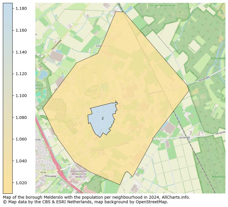 Image of the borough Melderslo at the map. This image is used as introduction to this page. This page shows a lot of information about the population in the borough Melderslo (such as the distribution by age groups of the residents, the composition of households, whether inhabitants are natives or Dutch with an immigration background, data about the houses (numbers, types, price development, use, type of property, ...) and more (car ownership, energy consumption, ...) based on open data from the Dutch Central Bureau of Statistics and various other sources!