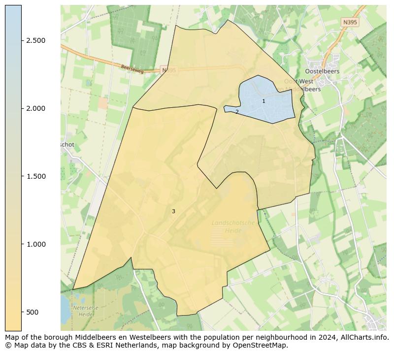 Image of the borough Middelbeers en Westelbeers at the map. This image is used as introduction to this page. This page shows a lot of information about the population in the borough Middelbeers en Westelbeers (such as the distribution by age groups of the residents, the composition of households, whether inhabitants are natives or Dutch with an immigration background, data about the houses (numbers, types, price development, use, type of property, ...) and more (car ownership, energy consumption, ...) based on open data from the Dutch Central Bureau of Statistics and various other sources!