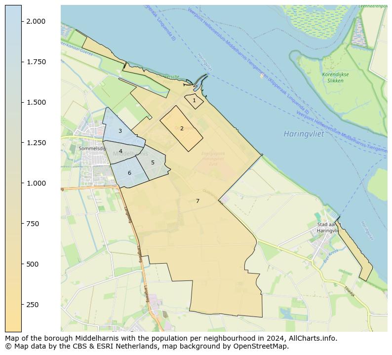 Image of the borough Middelharnis at the map. This image is used as introduction to this page. This page shows a lot of information about the population in the borough Middelharnis (such as the distribution by age groups of the residents, the composition of households, whether inhabitants are natives or Dutch with an immigration background, data about the houses (numbers, types, price development, use, type of property, ...) and more (car ownership, energy consumption, ...) based on open data from the Dutch Central Bureau of Statistics and various other sources!