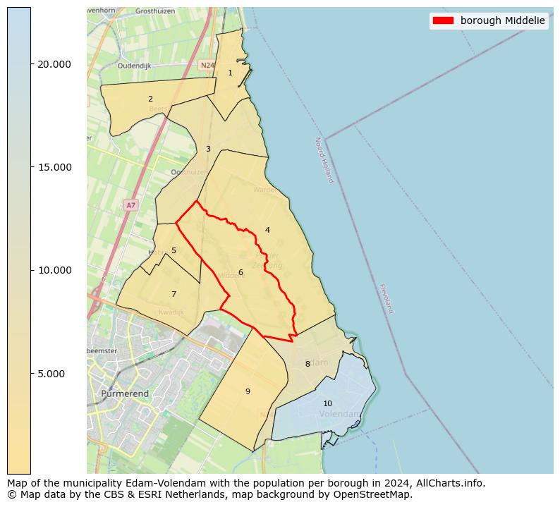 Image of the borough Middelie at the map. This image is used as introduction to this page. This page shows a lot of information about the population in the borough Middelie (such as the distribution by age groups of the residents, the composition of households, whether inhabitants are natives or Dutch with an immigration background, data about the houses (numbers, types, price development, use, type of property, ...) and more (car ownership, energy consumption, ...) based on open data from the Dutch Central Bureau of Statistics and various other sources!