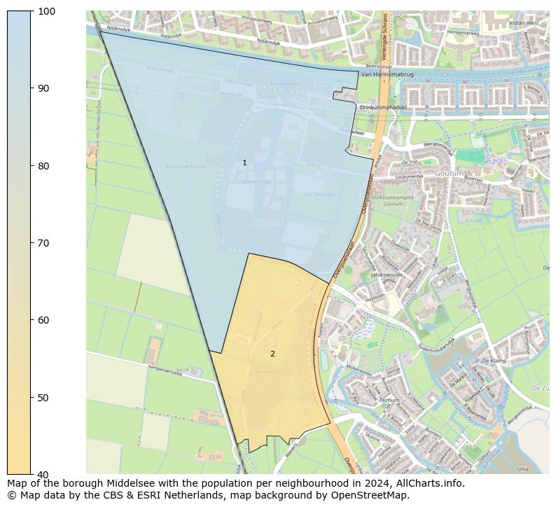 Image of the borough Middelsee at the map. This image is used as introduction to this page. This page shows a lot of information about the population in the borough Middelsee (such as the distribution by age groups of the residents, the composition of households, whether inhabitants are natives or Dutch with an immigration background, data about the houses (numbers, types, price development, use, type of property, ...) and more (car ownership, energy consumption, ...) based on open data from the Dutch Central Bureau of Statistics and various other sources!