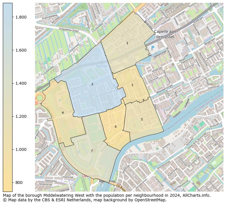 Image of the borough Middelwatering West at the map. This image is used as introduction to this page. This page shows a lot of information about the population in the borough Middelwatering West (such as the distribution by age groups of the residents, the composition of households, whether inhabitants are natives or Dutch with an immigration background, data about the houses (numbers, types, price development, use, type of property, ...) and more (car ownership, energy consumption, ...) based on open data from the Dutch Central Bureau of Statistics and various other sources!