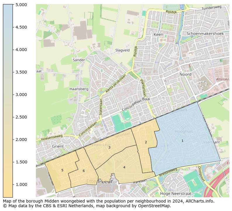 Image of the borough Midden woongebied at the map. This image is used as introduction to this page. This page shows a lot of information about the population in the borough Midden woongebied (such as the distribution by age groups of the residents, the composition of households, whether inhabitants are natives or Dutch with an immigration background, data about the houses (numbers, types, price development, use, type of property, ...) and more (car ownership, energy consumption, ...) based on open data from the Dutch Central Bureau of Statistics and various other sources!