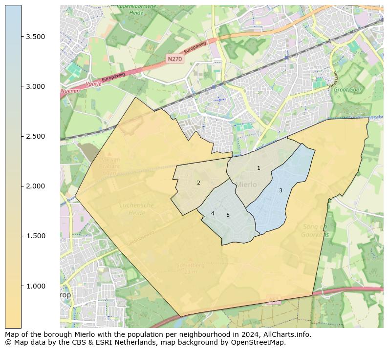 Image of the borough Mierlo at the map. This image is used as introduction to this page. This page shows a lot of information about the population in the borough Mierlo (such as the distribution by age groups of the residents, the composition of households, whether inhabitants are natives or Dutch with an immigration background, data about the houses (numbers, types, price development, use, type of property, ...) and more (car ownership, energy consumption, ...) based on open data from the Dutch Central Bureau of Statistics and various other sources!