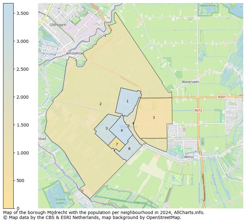 Image of the borough Mijdrecht at the map. This image is used as introduction to this page. This page shows a lot of information about the population in the borough Mijdrecht (such as the distribution by age groups of the residents, the composition of households, whether inhabitants are natives or Dutch with an immigration background, data about the houses (numbers, types, price development, use, type of property, ...) and more (car ownership, energy consumption, ...) based on open data from the Dutch Central Bureau of Statistics and various other sources!