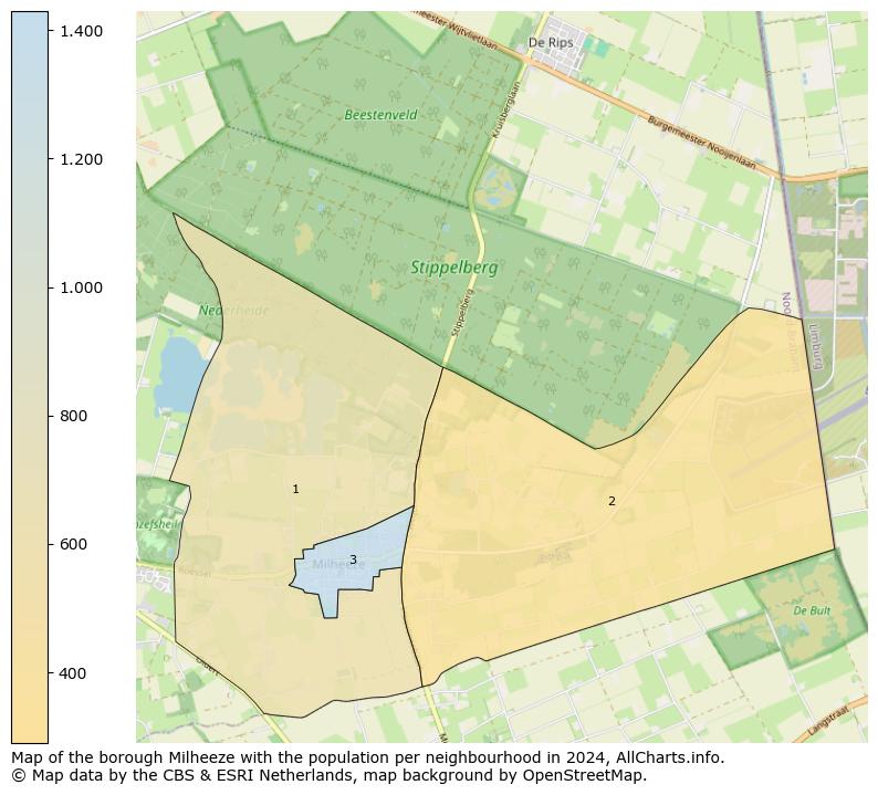 Image of the borough Milheeze at the map. This image is used as introduction to this page. This page shows a lot of information about the population in the borough Milheeze (such as the distribution by age groups of the residents, the composition of households, whether inhabitants are natives or Dutch with an immigration background, data about the houses (numbers, types, price development, use, type of property, ...) and more (car ownership, energy consumption, ...) based on open data from the Dutch Central Bureau of Statistics and various other sources!