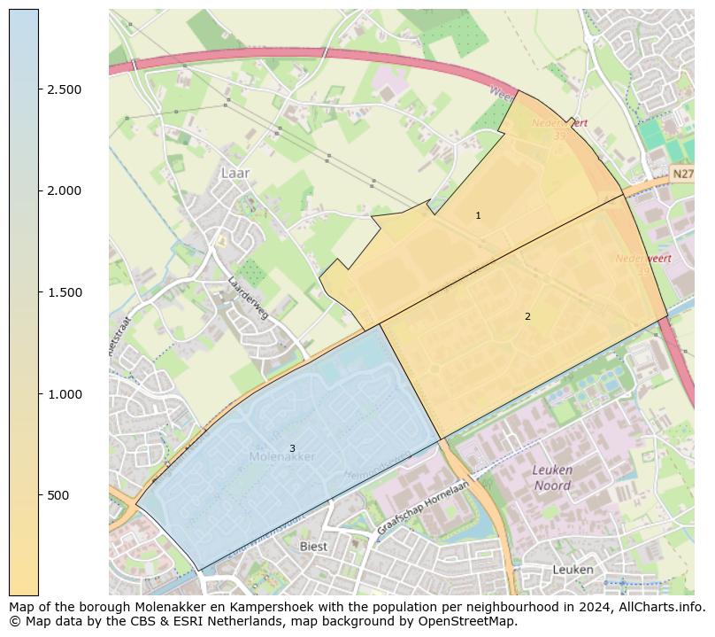 Image of the borough Molenakker en Kampershoek at the map. This image is used as introduction to this page. This page shows a lot of information about the population in the borough Molenakker en Kampershoek (such as the distribution by age groups of the residents, the composition of households, whether inhabitants are natives or Dutch with an immigration background, data about the houses (numbers, types, price development, use, type of property, ...) and more (car ownership, energy consumption, ...) based on open data from the Dutch Central Bureau of Statistics and various other sources!