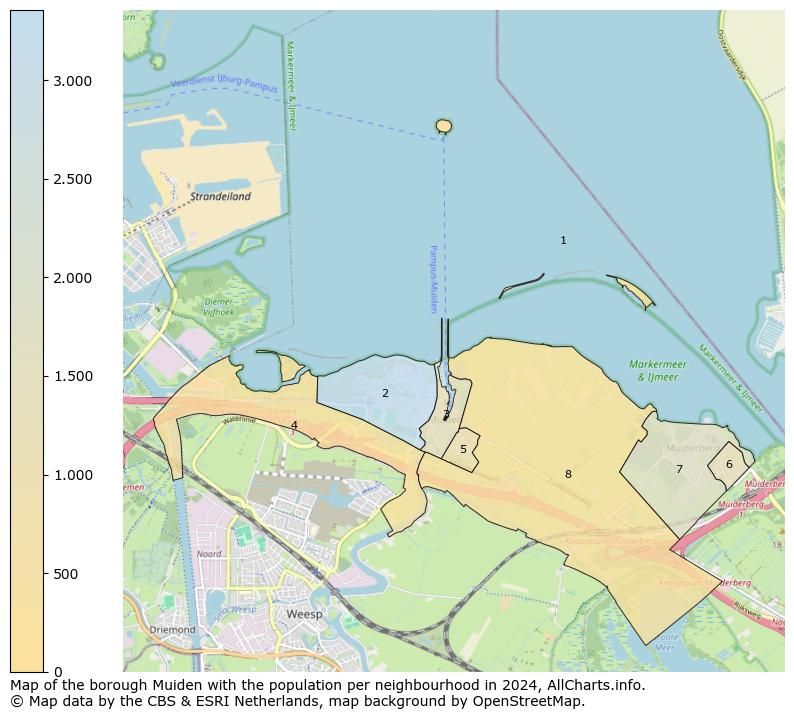 Image of the borough Muiden at the map. This image is used as introduction to this page. This page shows a lot of information about the population in the borough Muiden (such as the distribution by age groups of the residents, the composition of households, whether inhabitants are natives or Dutch with an immigration background, data about the houses (numbers, types, price development, use, type of property, ...) and more (car ownership, energy consumption, ...) based on open data from the Dutch Central Bureau of Statistics and various other sources!