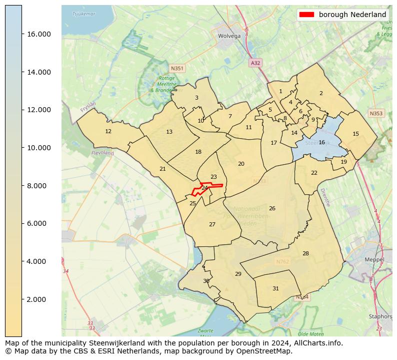 Image of the borough Nederland at the map. This image is used as introduction to this page. This page shows a lot of information about the population in the borough Nederland (such as the distribution by age groups of the residents, the composition of households, whether inhabitants are natives or Dutch with an immigration background, data about the houses (numbers, types, price development, use, type of property, ...) and more (car ownership, energy consumption, ...) based on open data from the Dutch Central Bureau of Statistics and various other sources!