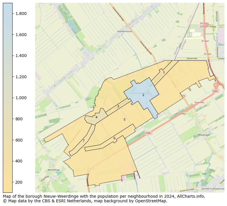 Image of the borough Nieuw-Weerdinge at the map. This image is used as introduction to this page. This page shows a lot of information about the population in the borough Nieuw-Weerdinge (such as the distribution by age groups of the residents, the composition of households, whether inhabitants are natives or Dutch with an immigration background, data about the houses (numbers, types, price development, use, type of property, ...) and more (car ownership, energy consumption, ...) based on open data from the Dutch Central Bureau of Statistics and various other sources!