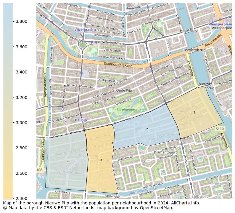 Image of the borough Nieuwe Pijp at the map. This image is used as introduction to this page. This page shows a lot of information about the population in the borough Nieuwe Pijp (such as the distribution by age groups of the residents, the composition of households, whether inhabitants are natives or Dutch with an immigration background, data about the houses (numbers, types, price development, use, type of property, ...) and more (car ownership, energy consumption, ...) based on open data from the Dutch Central Bureau of Statistics and various other sources!