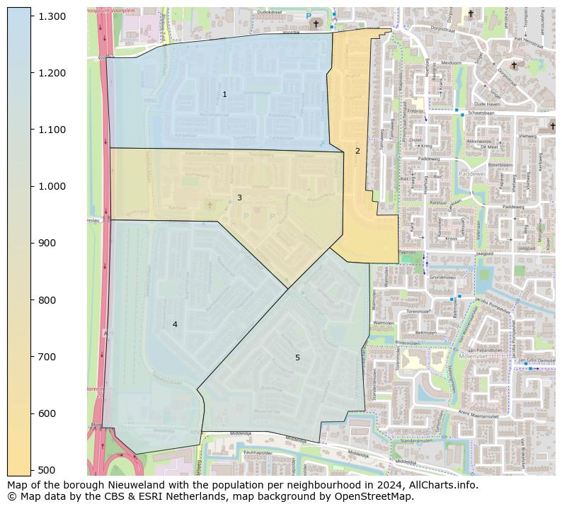 Image of the borough Nieuweland at the map. This image is used as introduction to this page. This page shows a lot of information about the population in the borough Nieuweland (such as the distribution by age groups of the residents, the composition of households, whether inhabitants are natives or Dutch with an immigration background, data about the houses (numbers, types, price development, use, type of property, ...) and more (car ownership, energy consumption, ...) based on open data from the Dutch Central Bureau of Statistics and various other sources!