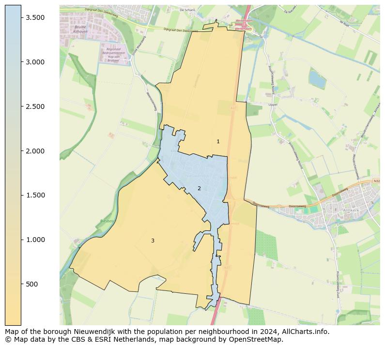 Image of the borough Nieuwendijk at the map. This image is used as introduction to this page. This page shows a lot of information about the population in the borough Nieuwendijk (such as the distribution by age groups of the residents, the composition of households, whether inhabitants are natives or Dutch with an immigration background, data about the houses (numbers, types, price development, use, type of property, ...) and more (car ownership, energy consumption, ...) based on open data from the Dutch Central Bureau of Statistics and various other sources!