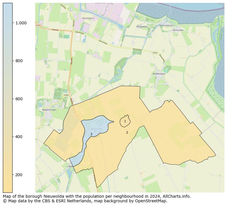 Image of the borough Nieuwolda at the map. This image is used as introduction to this page. This page shows a lot of information about the population in the borough Nieuwolda (such as the distribution by age groups of the residents, the composition of households, whether inhabitants are natives or Dutch with an immigration background, data about the houses (numbers, types, price development, use, type of property, ...) and more (car ownership, energy consumption, ...) based on open data from the Dutch Central Bureau of Statistics and various other sources!