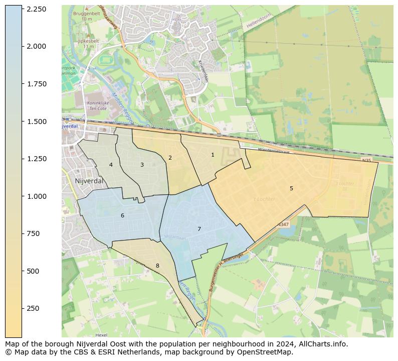 Image of the borough Nijverdal Oost at the map. This image is used as introduction to this page. This page shows a lot of information about the population in the borough Nijverdal Oost (such as the distribution by age groups of the residents, the composition of households, whether inhabitants are natives or Dutch with an immigration background, data about the houses (numbers, types, price development, use, type of property, ...) and more (car ownership, energy consumption, ...) based on open data from the Dutch Central Bureau of Statistics and various other sources!