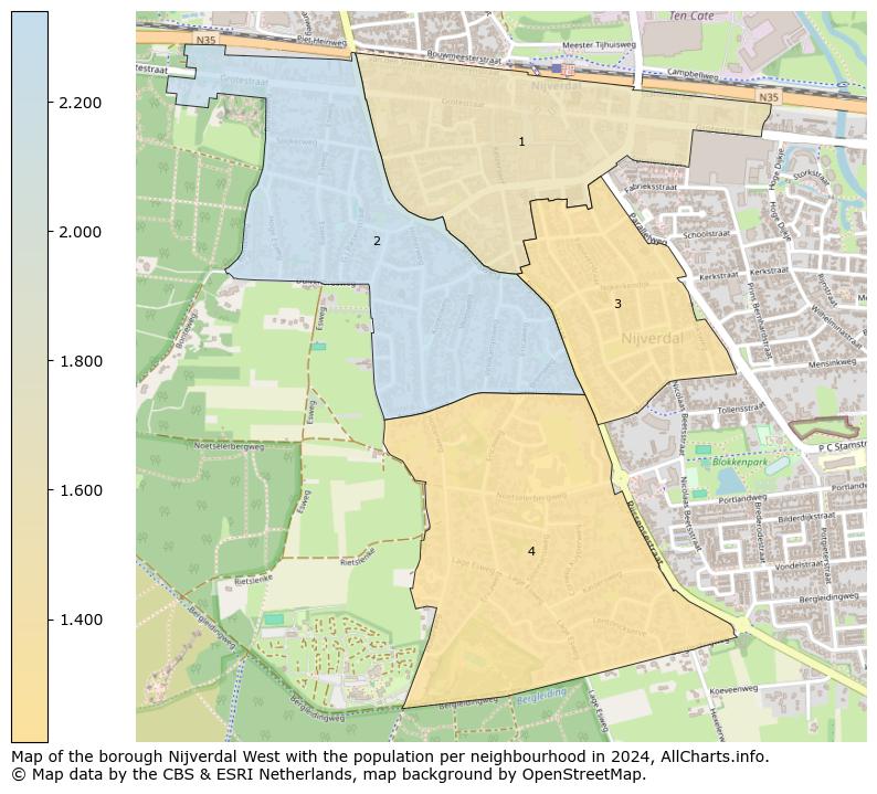 Image of the borough Nijverdal West at the map. This image is used as introduction to this page. This page shows a lot of information about the population in the borough Nijverdal West (such as the distribution by age groups of the residents, the composition of households, whether inhabitants are natives or Dutch with an immigration background, data about the houses (numbers, types, price development, use, type of property, ...) and more (car ownership, energy consumption, ...) based on open data from the Dutch Central Bureau of Statistics and various other sources!