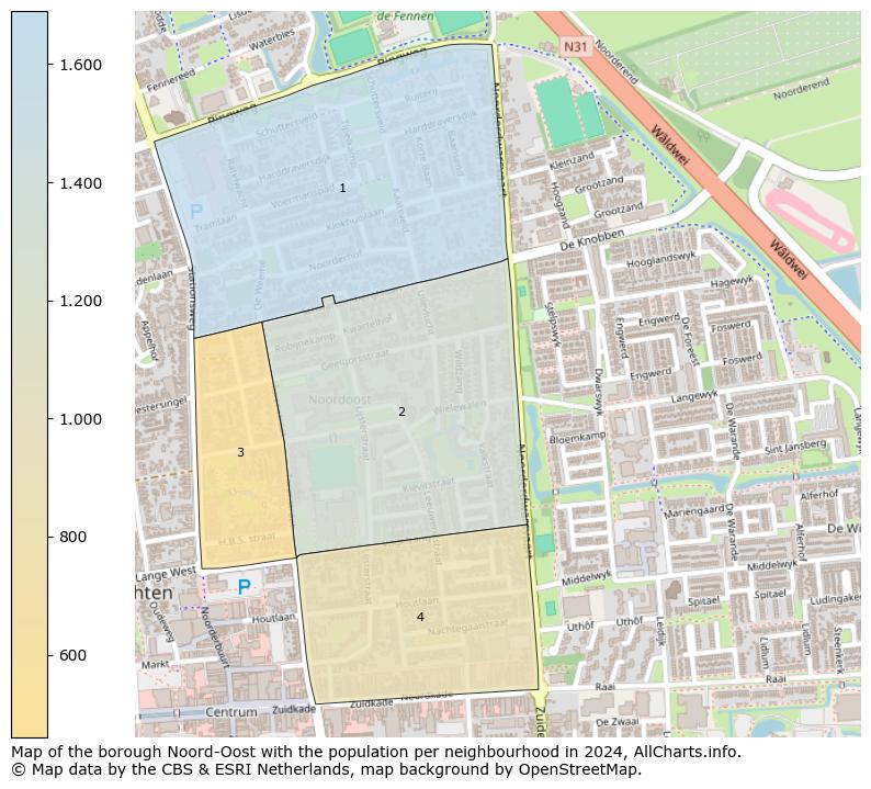 Image of the borough Noord-Oost at the map. This image is used as introduction to this page. This page shows a lot of information about the population in the borough Noord-Oost (such as the distribution by age groups of the residents, the composition of households, whether inhabitants are natives or Dutch with an immigration background, data about the houses (numbers, types, price development, use, type of property, ...) and more (car ownership, energy consumption, ...) based on open data from the Dutch Central Bureau of Statistics and various other sources!