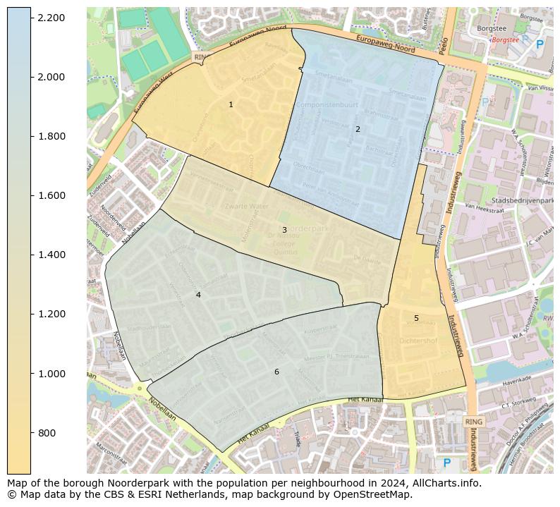 Image of the borough Noorderpark at the map. This image is used as introduction to this page. This page shows a lot of information about the population in the borough Noorderpark (such as the distribution by age groups of the residents, the composition of households, whether inhabitants are natives or Dutch with an immigration background, data about the houses (numbers, types, price development, use, type of property, ...) and more (car ownership, energy consumption, ...) based on open data from the Dutch Central Bureau of Statistics and various other sources!