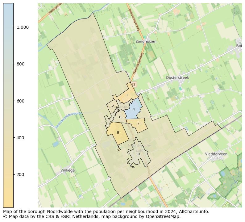 Image of the borough Noordwolde at the map. This image is used as introduction to this page. This page shows a lot of information about the population in the borough Noordwolde (such as the distribution by age groups of the residents, the composition of households, whether inhabitants are natives or Dutch with an immigration background, data about the houses (numbers, types, price development, use, type of property, ...) and more (car ownership, energy consumption, ...) based on open data from the Dutch Central Bureau of Statistics and various other sources!