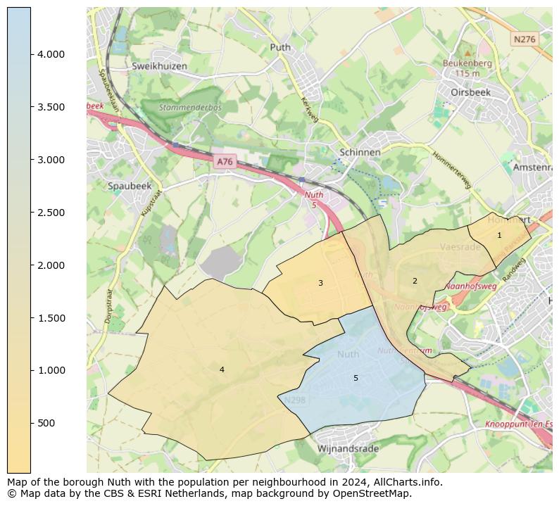 Image of the borough Nuth at the map. This image is used as introduction to this page. This page shows a lot of information about the population in the borough Nuth (such as the distribution by age groups of the residents, the composition of households, whether inhabitants are natives or Dutch with an immigration background, data about the houses (numbers, types, price development, use, type of property, ...) and more (car ownership, energy consumption, ...) based on open data from the Dutch Central Bureau of Statistics and various other sources!