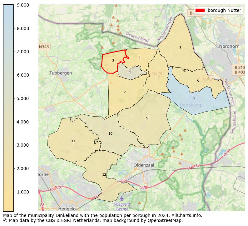 Image of the borough Nutter at the map. This image is used as introduction to this page. This page shows a lot of information about the population in the borough Nutter (such as the distribution by age groups of the residents, the composition of households, whether inhabitants are natives or Dutch with an immigration background, data about the houses (numbers, types, price development, use, type of property, ...) and more (car ownership, energy consumption, ...) based on open data from the Dutch Central Bureau of Statistics and various other sources!