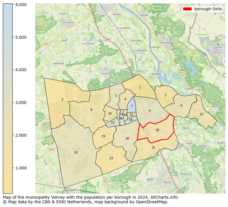 Image of the borough Oirlo at the map. This image is used as introduction to this page. This page shows a lot of information about the population in the borough Oirlo (such as the distribution by age groups of the residents, the composition of households, whether inhabitants are natives or Dutch with an immigration background, data about the houses (numbers, types, price development, use, type of property, ...) and more (car ownership, energy consumption, ...) based on open data from the Dutch Central Bureau of Statistics and various other sources!