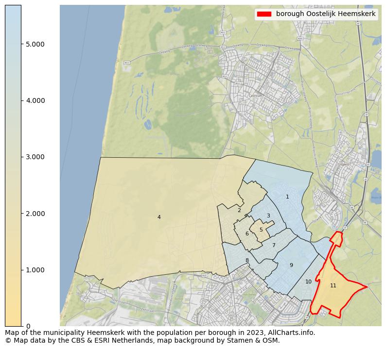 Map of the municipality Heemskerk with the population per borough in 2022. This page shows a lot of information about residents (such as the distribution by age groups, family composition, gender, native or Dutch with an immigration background, ...), homes (numbers, types, price development, use, type of property, ...) and more (car ownership, energy consumption, ...) based on open data from the Dutch Central Bureau of Statistics and various other sources!