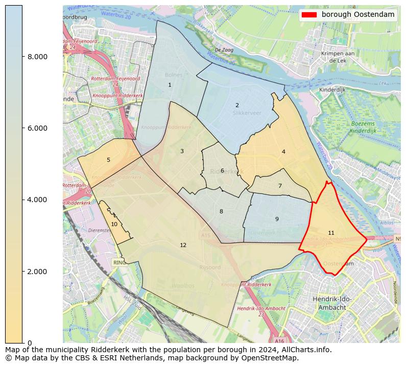 Image of the borough Oostendam at the map. This image is used as introduction to this page. This page shows a lot of information about the population in the borough Oostendam (such as the distribution by age groups of the residents, the composition of households, whether inhabitants are natives or Dutch with an immigration background, data about the houses (numbers, types, price development, use, type of property, ...) and more (car ownership, energy consumption, ...) based on open data from the Dutch Central Bureau of Statistics and various other sources!