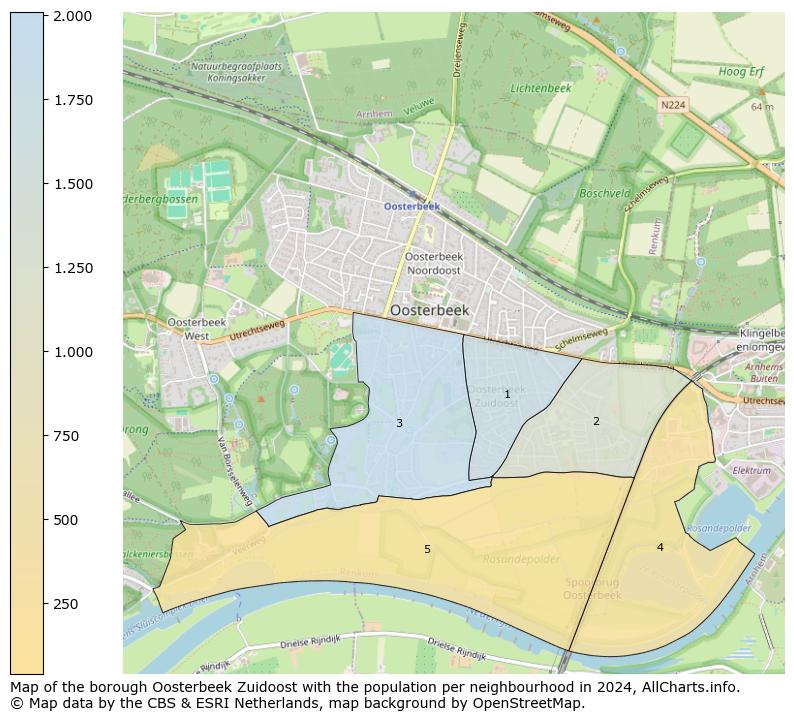 Image of the borough Oosterbeek Zuidoost at the map. This image is used as introduction to this page. This page shows a lot of information about the population in the borough Oosterbeek Zuidoost (such as the distribution by age groups of the residents, the composition of households, whether inhabitants are natives or Dutch with an immigration background, data about the houses (numbers, types, price development, use, type of property, ...) and more (car ownership, energy consumption, ...) based on open data from the Dutch Central Bureau of Statistics and various other sources!