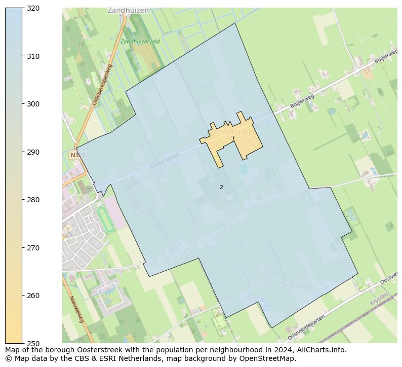 Image of the borough Oosterstreek at the map. This image is used as introduction to this page. This page shows a lot of information about the population in the borough Oosterstreek (such as the distribution by age groups of the residents, the composition of households, whether inhabitants are natives or Dutch with an immigration background, data about the houses (numbers, types, price development, use, type of property, ...) and more (car ownership, energy consumption, ...) based on open data from the Dutch Central Bureau of Statistics and various other sources!