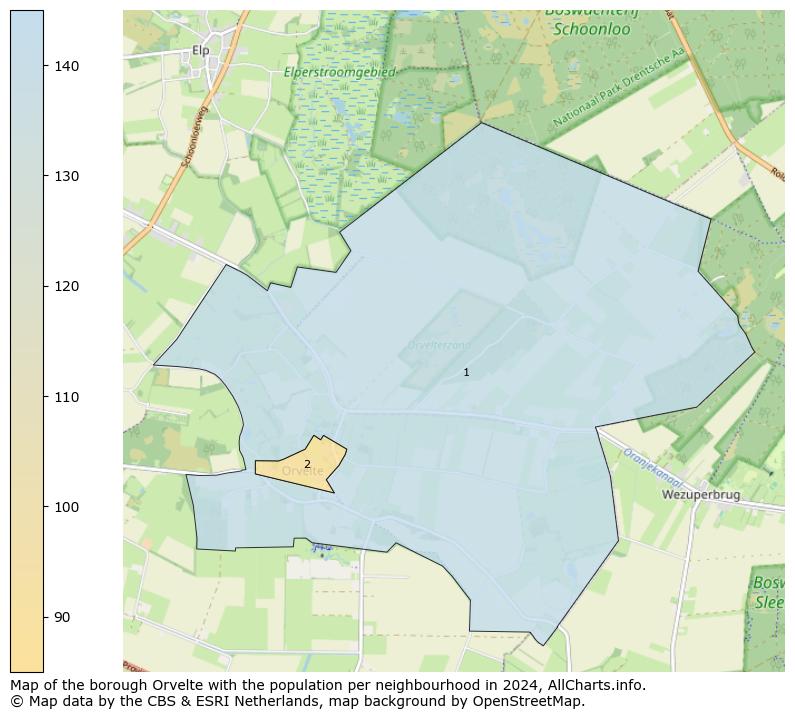 Image of the borough Orvelte at the map. This image is used as introduction to this page. This page shows a lot of information about the population in the borough Orvelte (such as the distribution by age groups of the residents, the composition of households, whether inhabitants are natives or Dutch with an immigration background, data about the houses (numbers, types, price development, use, type of property, ...) and more (car ownership, energy consumption, ...) based on open data from the Dutch Central Bureau of Statistics and various other sources!