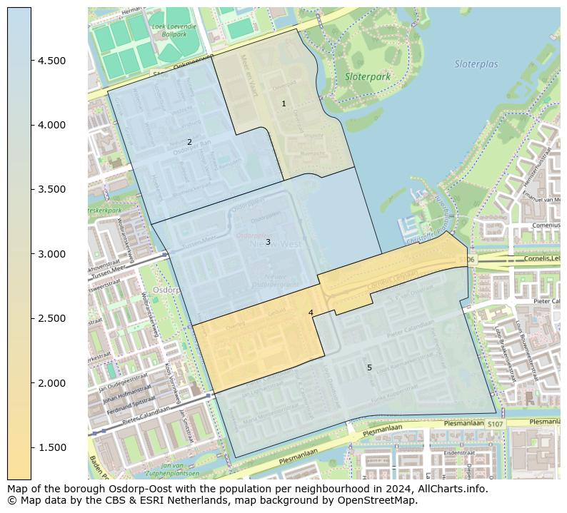 Image of the borough Osdorp-Oost at the map. This image is used as introduction to this page. This page shows a lot of information about the population in the borough Osdorp-Oost (such as the distribution by age groups of the residents, the composition of households, whether inhabitants are natives or Dutch with an immigration background, data about the houses (numbers, types, price development, use, type of property, ...) and more (car ownership, energy consumption, ...) based on open data from the Dutch Central Bureau of Statistics and various other sources!