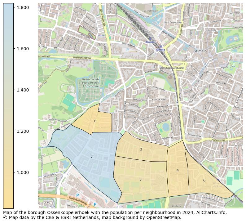 Image of the borough Ossenkoppelerhoek at the map. This image is used as introduction to this page. This page shows a lot of information about the population in the borough Ossenkoppelerhoek (such as the distribution by age groups of the residents, the composition of households, whether inhabitants are natives or Dutch with an immigration background, data about the houses (numbers, types, price development, use, type of property, ...) and more (car ownership, energy consumption, ...) based on open data from the Dutch Central Bureau of Statistics and various other sources!