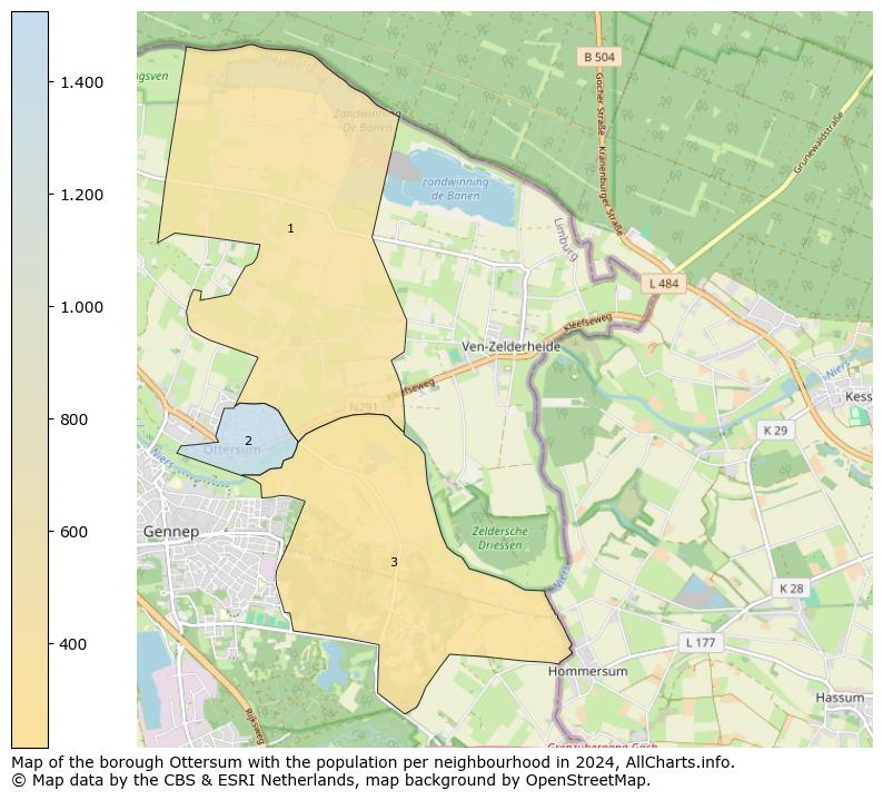 Image of the borough Ottersum at the map. This image is used as introduction to this page. This page shows a lot of information about the population in the borough Ottersum (such as the distribution by age groups of the residents, the composition of households, whether inhabitants are natives or Dutch with an immigration background, data about the houses (numbers, types, price development, use, type of property, ...) and more (car ownership, energy consumption, ...) based on open data from the Dutch Central Bureau of Statistics and various other sources!