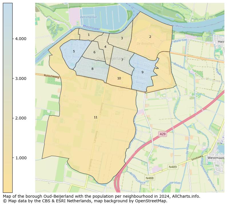 Image of the borough Oud-Beijerland at the map. This image is used as introduction to this page. This page shows a lot of information about the population in the borough Oud-Beijerland (such as the distribution by age groups of the residents, the composition of households, whether inhabitants are natives or Dutch with an immigration background, data about the houses (numbers, types, price development, use, type of property, ...) and more (car ownership, energy consumption, ...) based on open data from the Dutch Central Bureau of Statistics and various other sources!