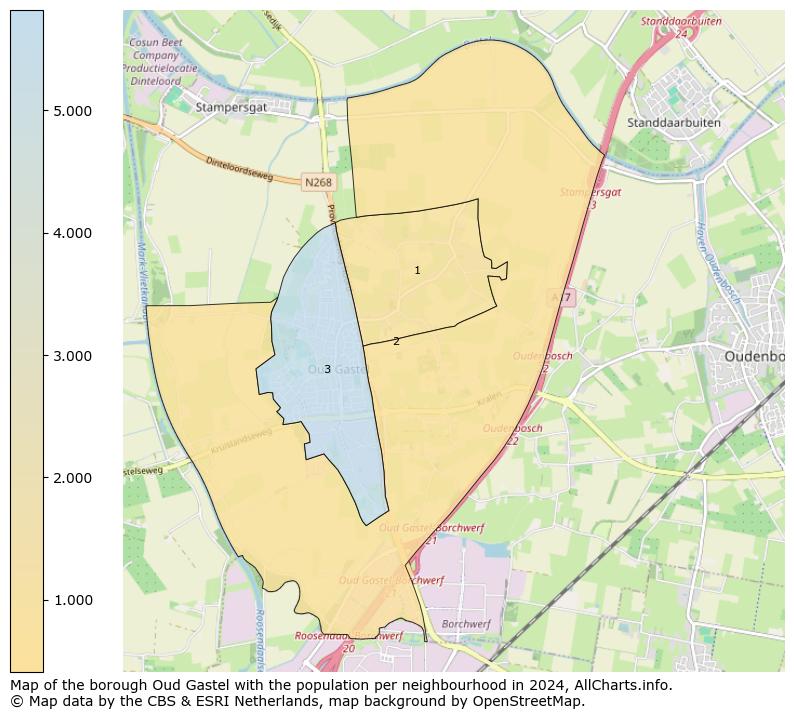 Image of the borough Oud Gastel at the map. This image is used as introduction to this page. This page shows a lot of information about the population in the borough Oud Gastel (such as the distribution by age groups of the residents, the composition of households, whether inhabitants are natives or Dutch with an immigration background, data about the houses (numbers, types, price development, use, type of property, ...) and more (car ownership, energy consumption, ...) based on open data from the Dutch Central Bureau of Statistics and various other sources!